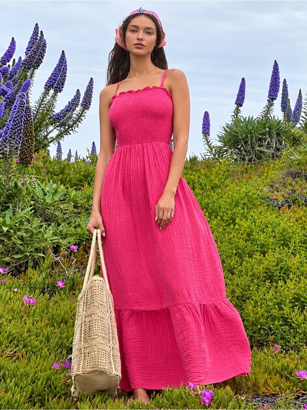 Anthropologie Strapless Beachy Maxi Dress